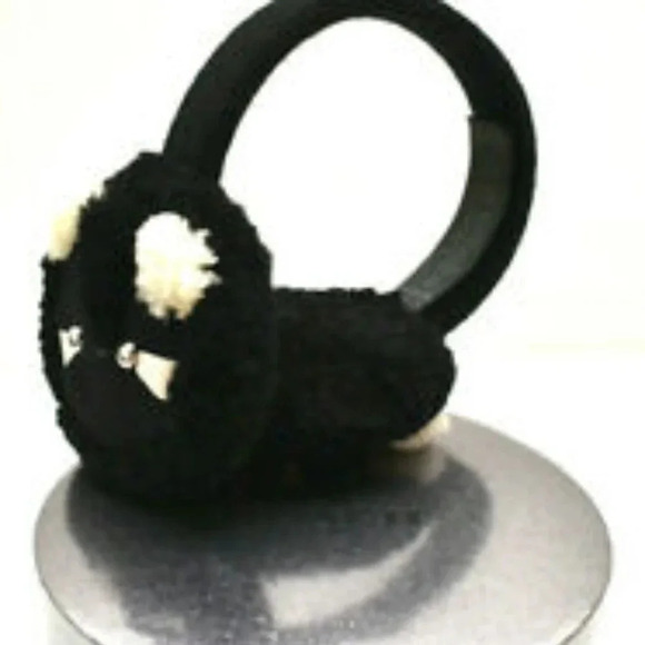 COACH Raccoon Shearling Ear Muffs Head Band - Picture 3 of 3